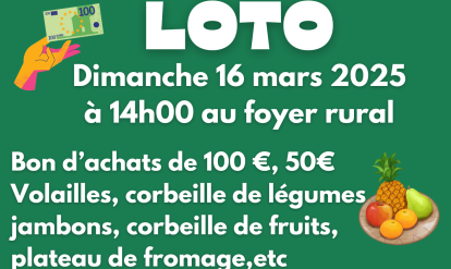 affiche loto du 16 mars